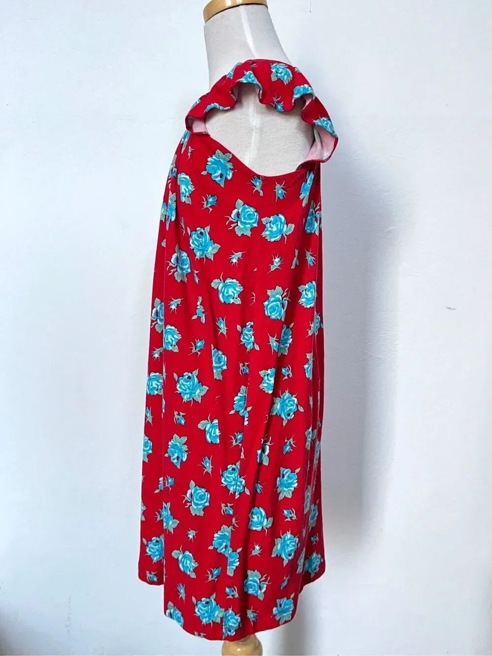 Petit Louie Floral Knit Flutter Sleeve Dress Girls Size 6-8 - Picture 2 of 6